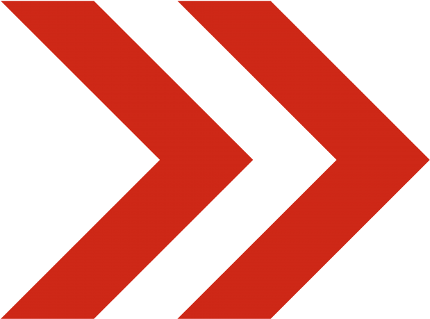 Right Arrow - Blue Double Arrow Icon Clipart (866x650), Png Download