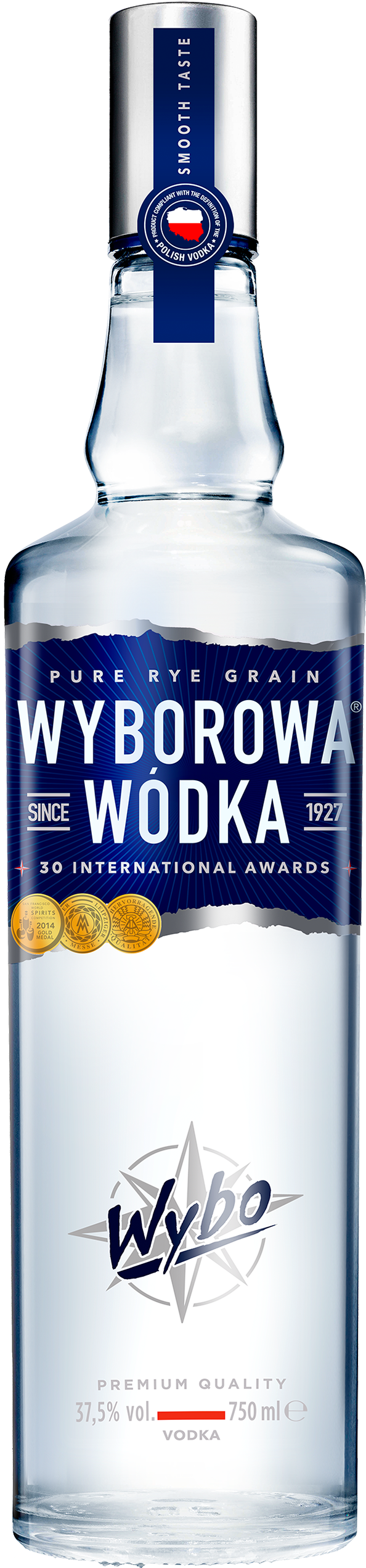 Packshot Wyborowa - Vodka Wyborowa Clipart (616x2560), Png Download