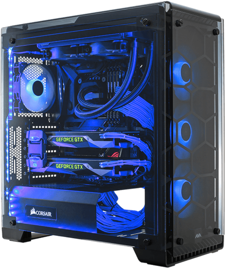 Avant Garde Gaming Pc - Gaming Pc Clipart (529x630), Png Download