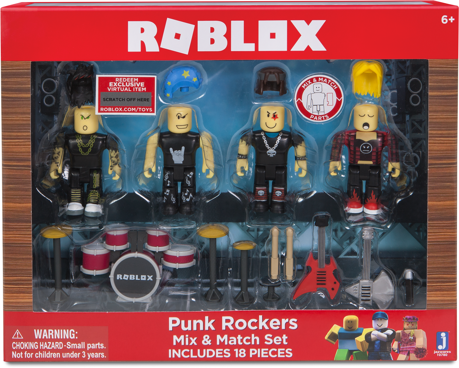 Roblox Punk Rockers Mix And Match Set Clipart (2406x1821), Png Download