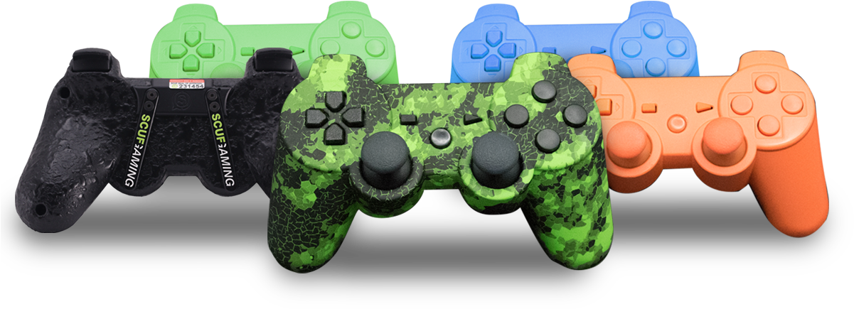 Custom Controller For Playstation Clipart (1201x435), Png Download