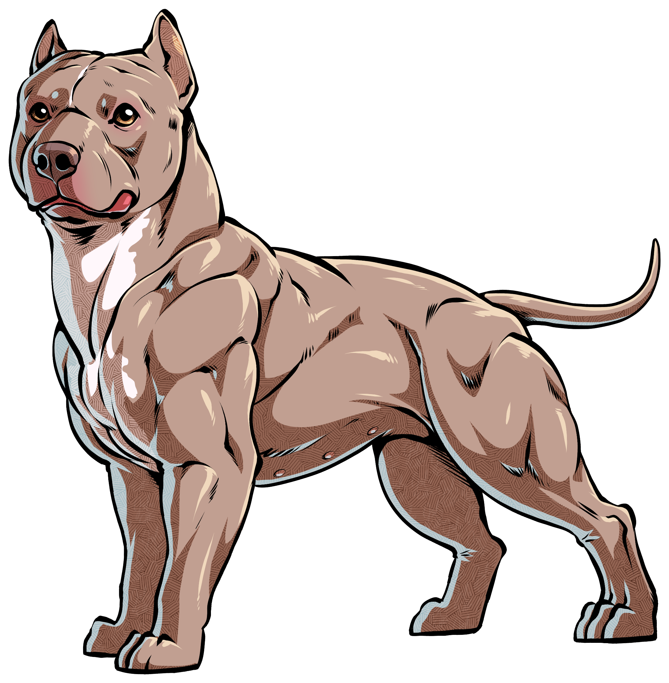Pitbull Clipart American Pitbull Terrier - Png Download (2182x2227), Png Download