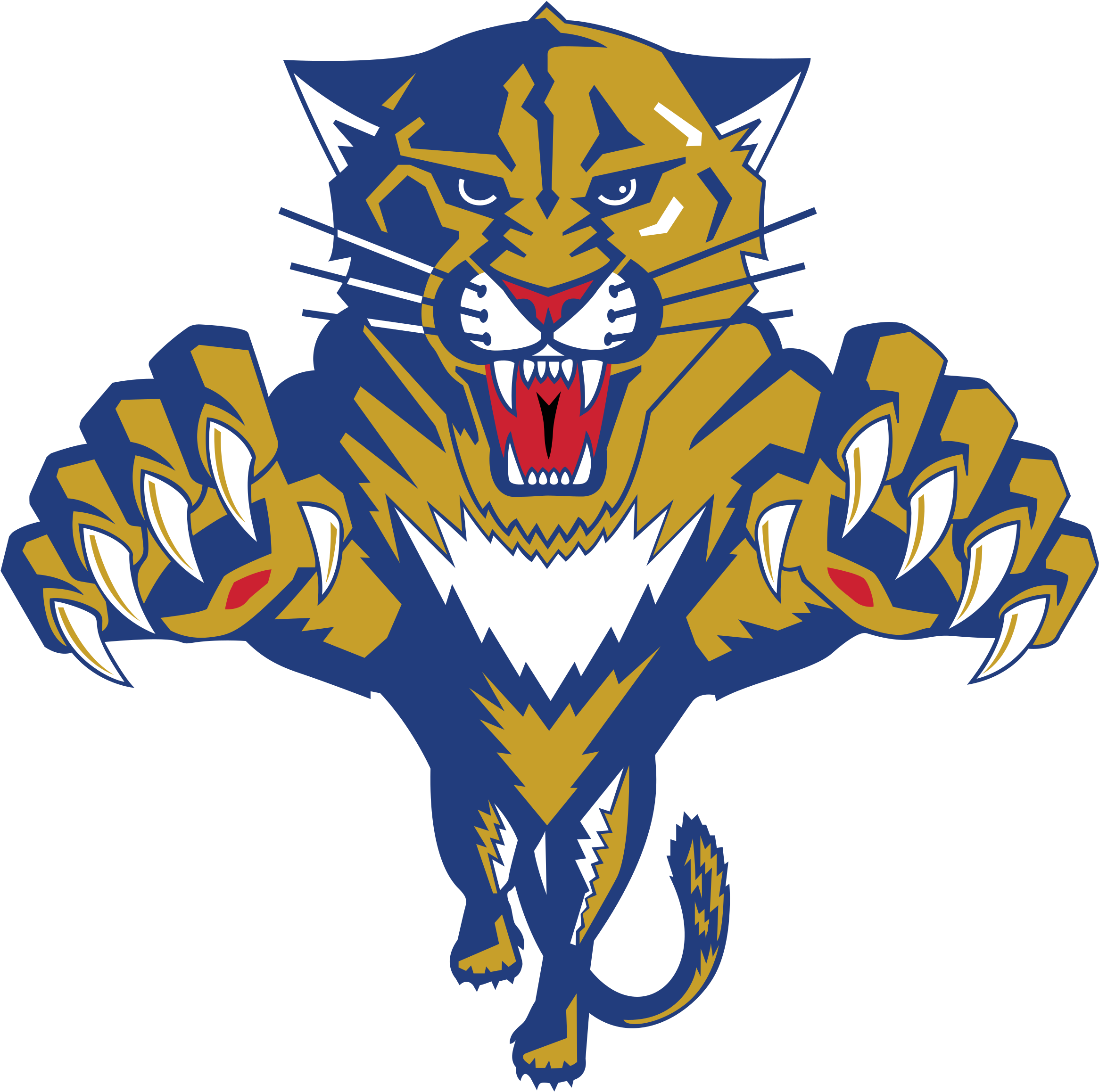 Florida Panthers Logo Png Transparent Svg Vector - Panthers Florida Clipart (2400x2400), Png Download