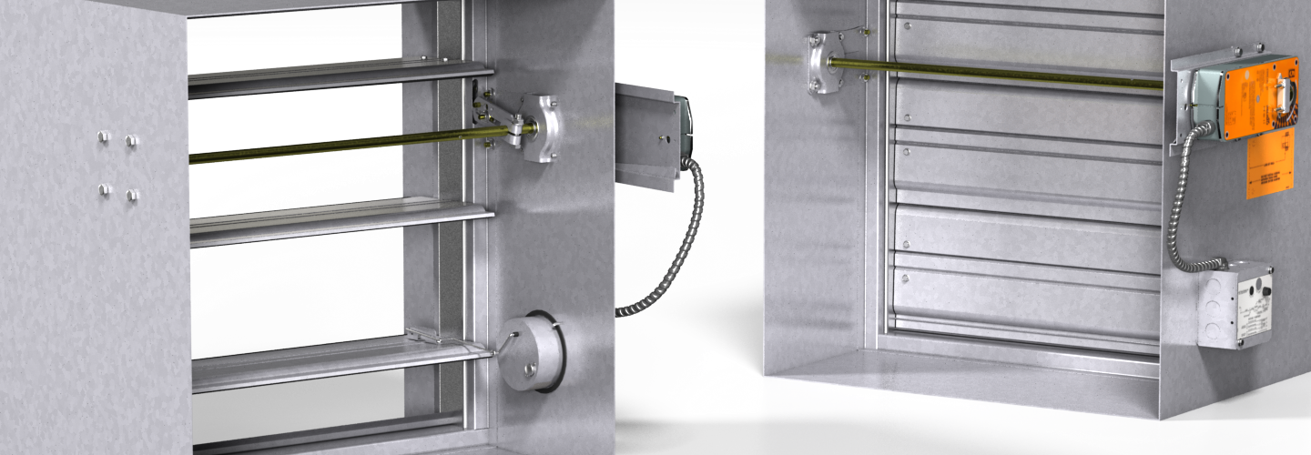 3 Hour Fire Rated Dampers Clipart (1440x500), Png Download