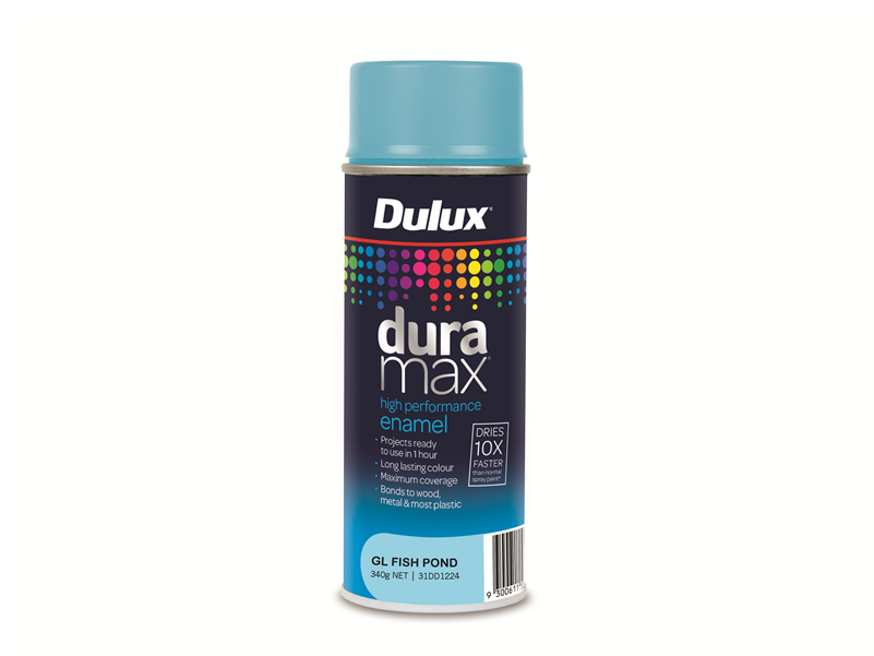 Dulux Duramax 340g Gloss Fish Pond Spray Paint - Plastic Spray Paint Bunnings Clipart (800x800), Png Download