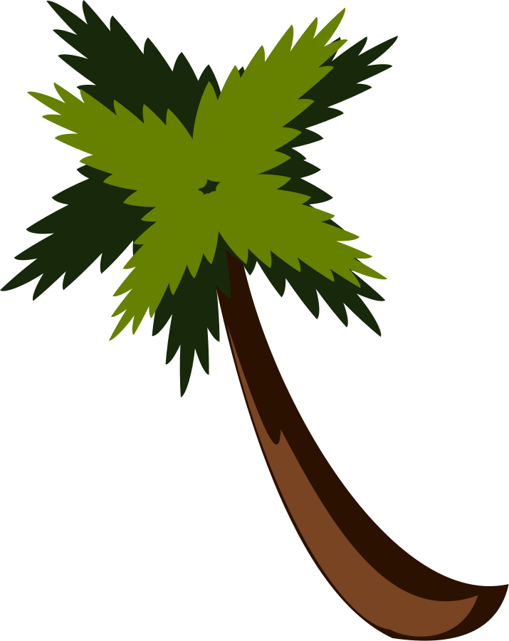 Date Palm Clipart Palm Leaves - Anime Palm Tree Png Transparent Png (715x900), Png Download