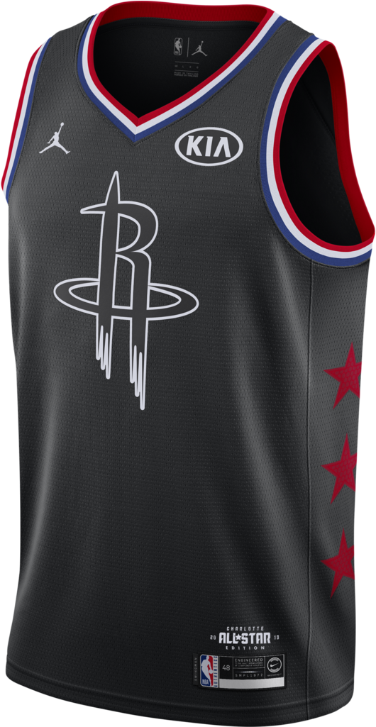 Men's Houston Rockets Nike James Harden All Star Swingman - Nike 2019 All Star Jersey Clipart (1024x1024), Png Download