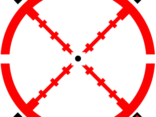 Crosshair Png Cliparts - Clip Art Transparent Png (640x480), Png Download