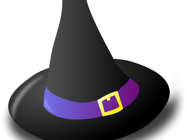 Witch Hat Clipart Wizard - Chapeau De Sorcière Dessin Couleur - Png Download (640x480), Png Download