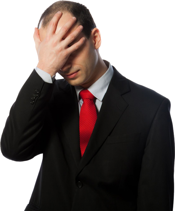 Ads 468x60px - Businessman Facepalm Clipart (600x724), Png Download