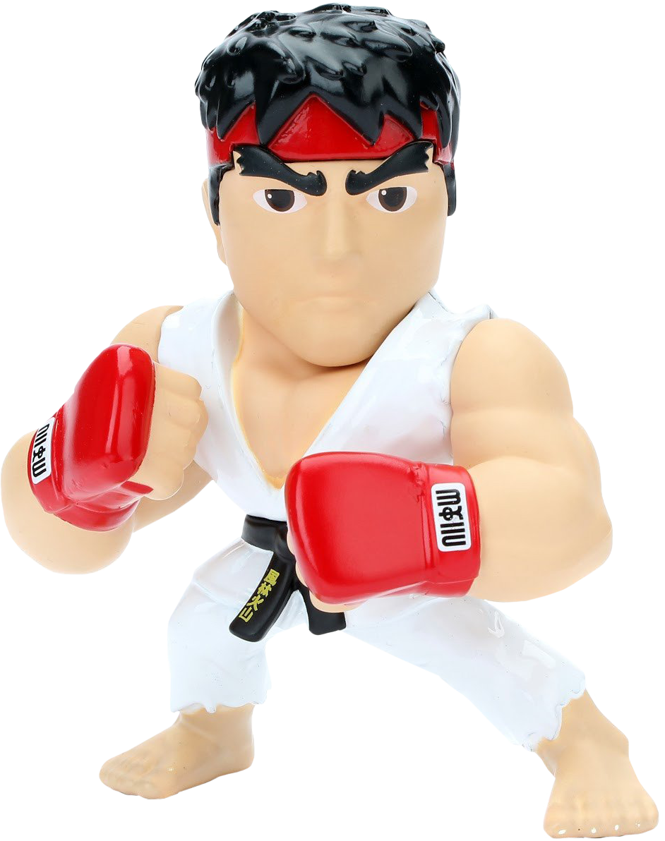 Ryu - Street Fighter Diecast Metals Clipart (942x1192), Png Download