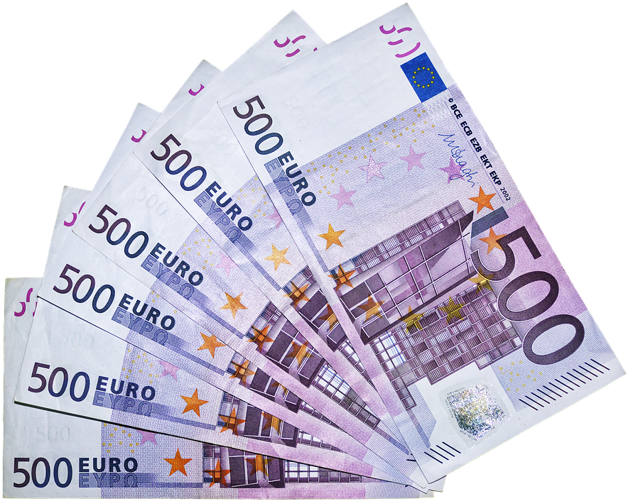 Euro, Money, Bills, 500 Euro, Currency, Paper Money - 500 Euro Transparent Clipart (911x720), Png Download