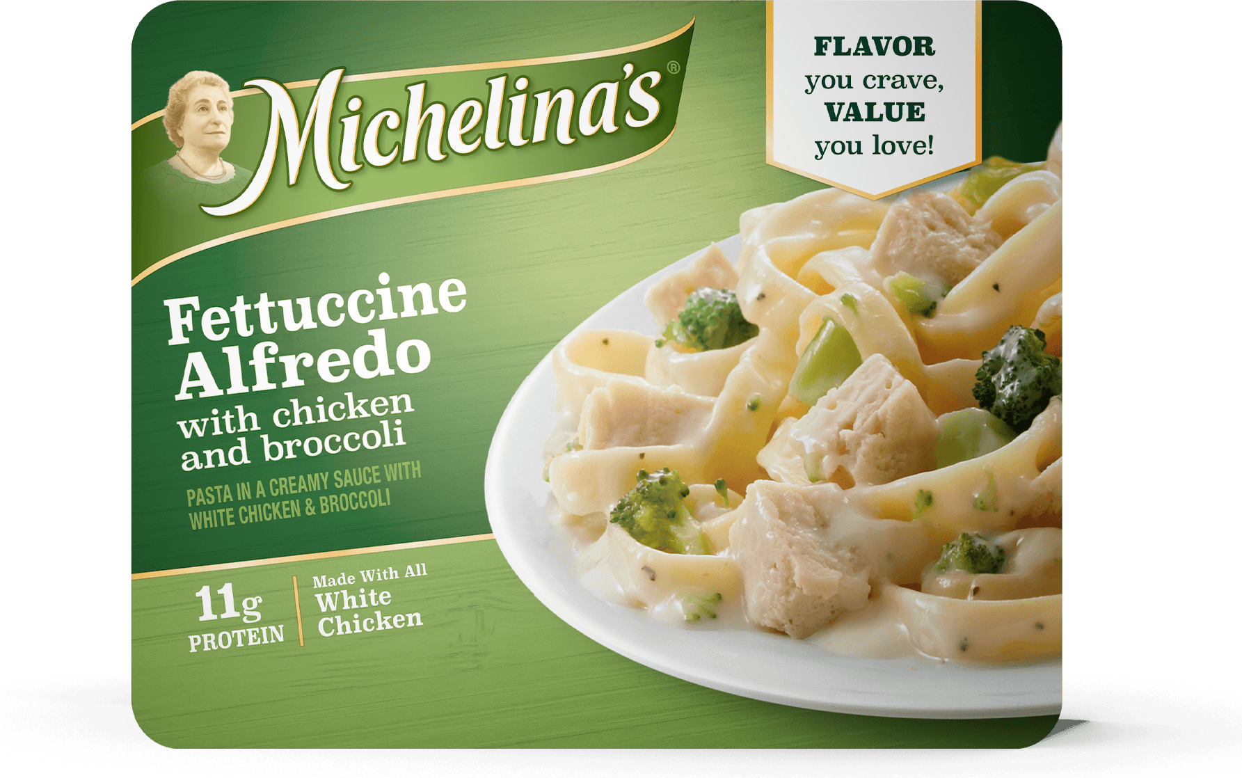 Michelinas Fettucine Alfredo With Chicken And Broccoli - Fettuccine Alfredo Clipart (1785x1118), Png Download