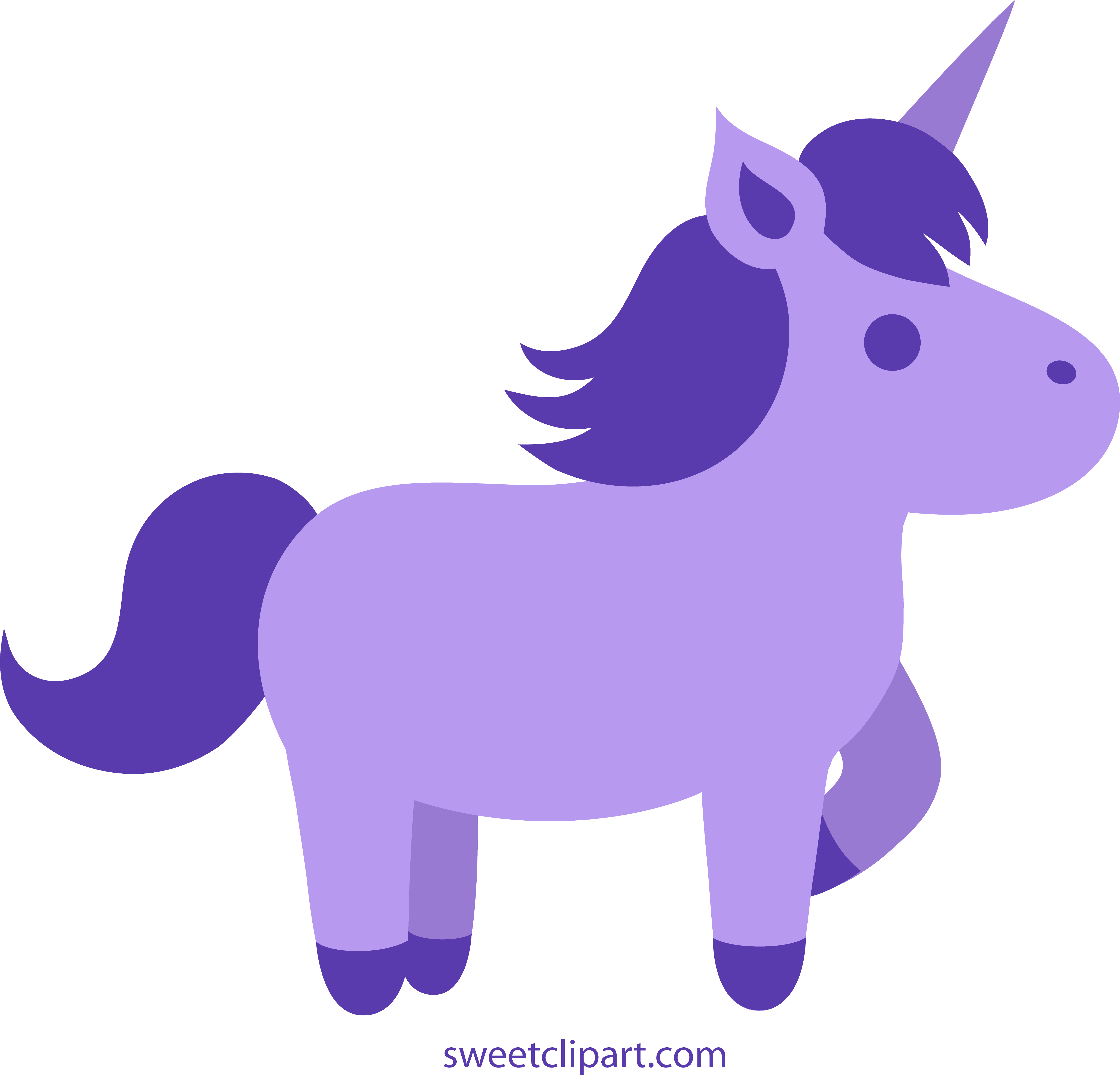 Purple Llama Cliparts - Blue Unicorns - Png Download (5223x5028), Png Download