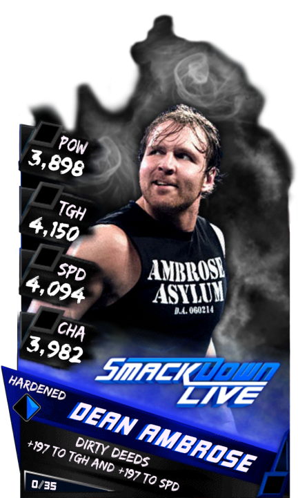 Supercard Deanambrose S3 Hardened Smackdown - Cedric Alexander Wwe Supercard Clipart (456x720), Png Download