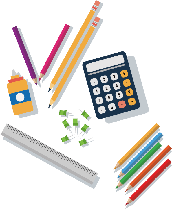 School Supplies Png Clipart (800x842), Png Download