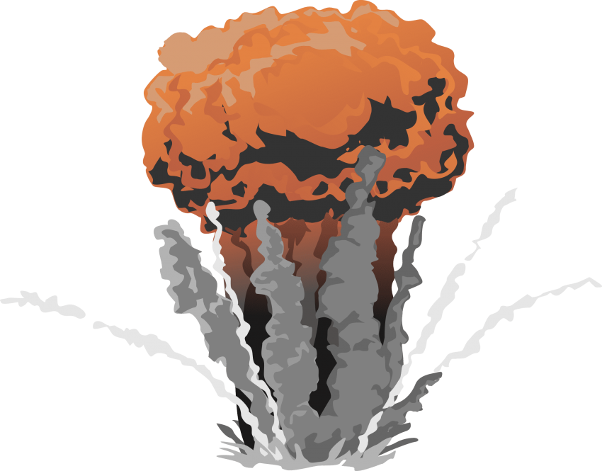Free Png Explosion Clipart Png Images Transparent - War Explosion Clipart (850x665), Png Download