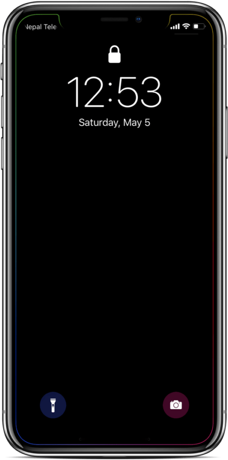 X Iphone Wallpaper With Notch - Samsung Galaxy Clipart (1024x1024), Png Download