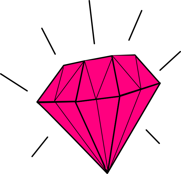 Purple - Pink Diamond Clip Art - Png Download (600x577), Png Download