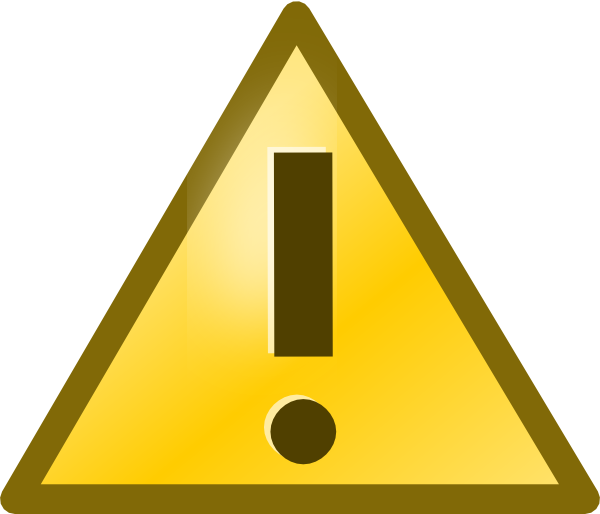 Yellow Exclamation Point Clipart (600x514), Png Download