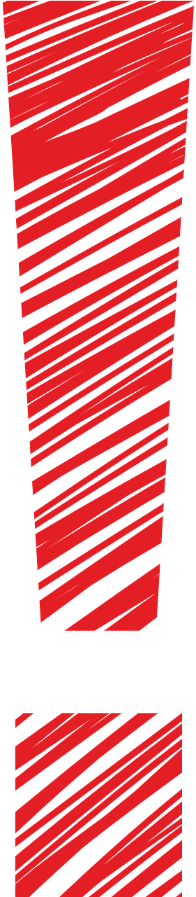 Pinterest0 - Exclamation Mark Red Transparent Clipart (640x1280), Png Download