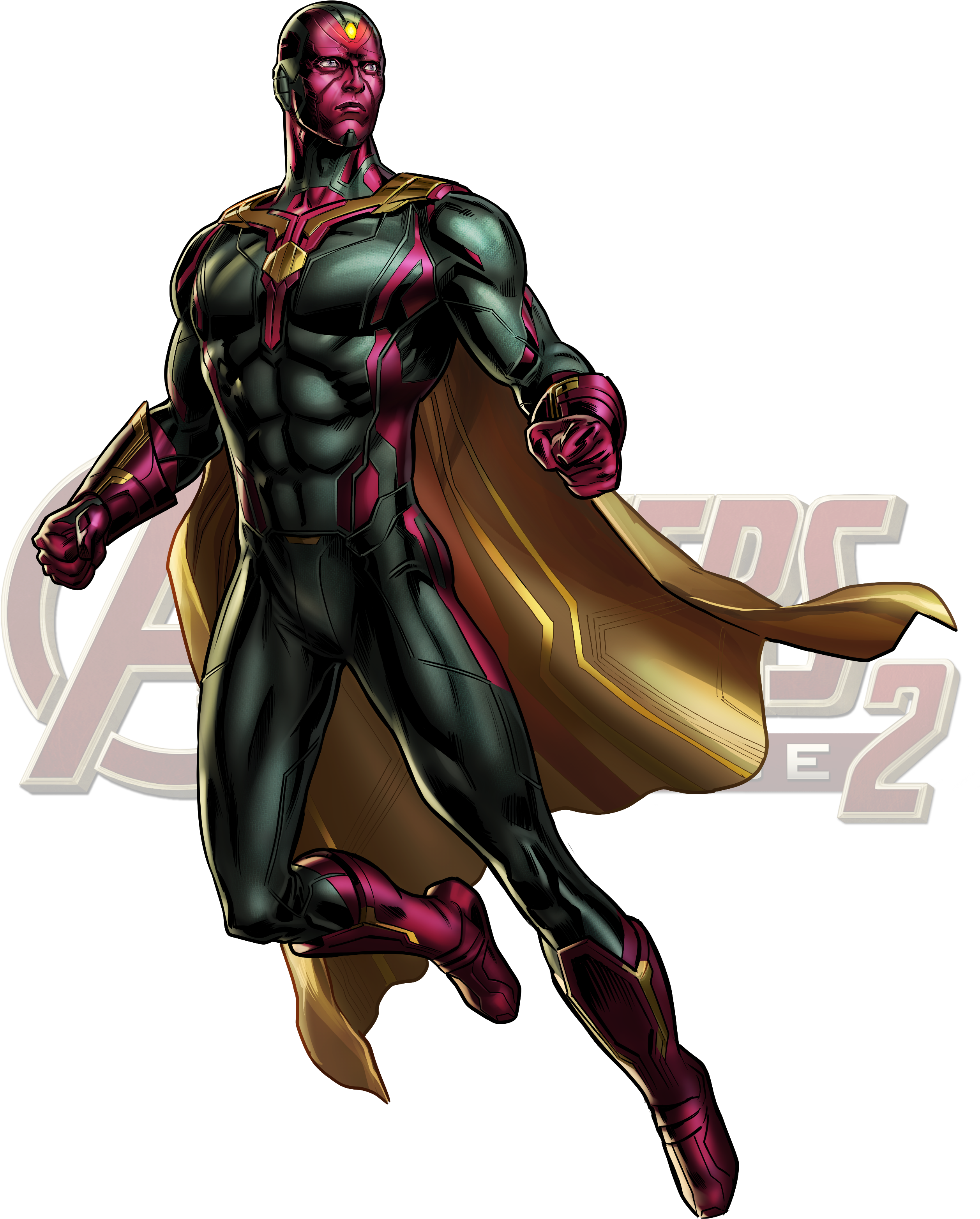 Marvel Vision Clipart Png - Vision Marvel Transparent Png (2550x3300), Png Download