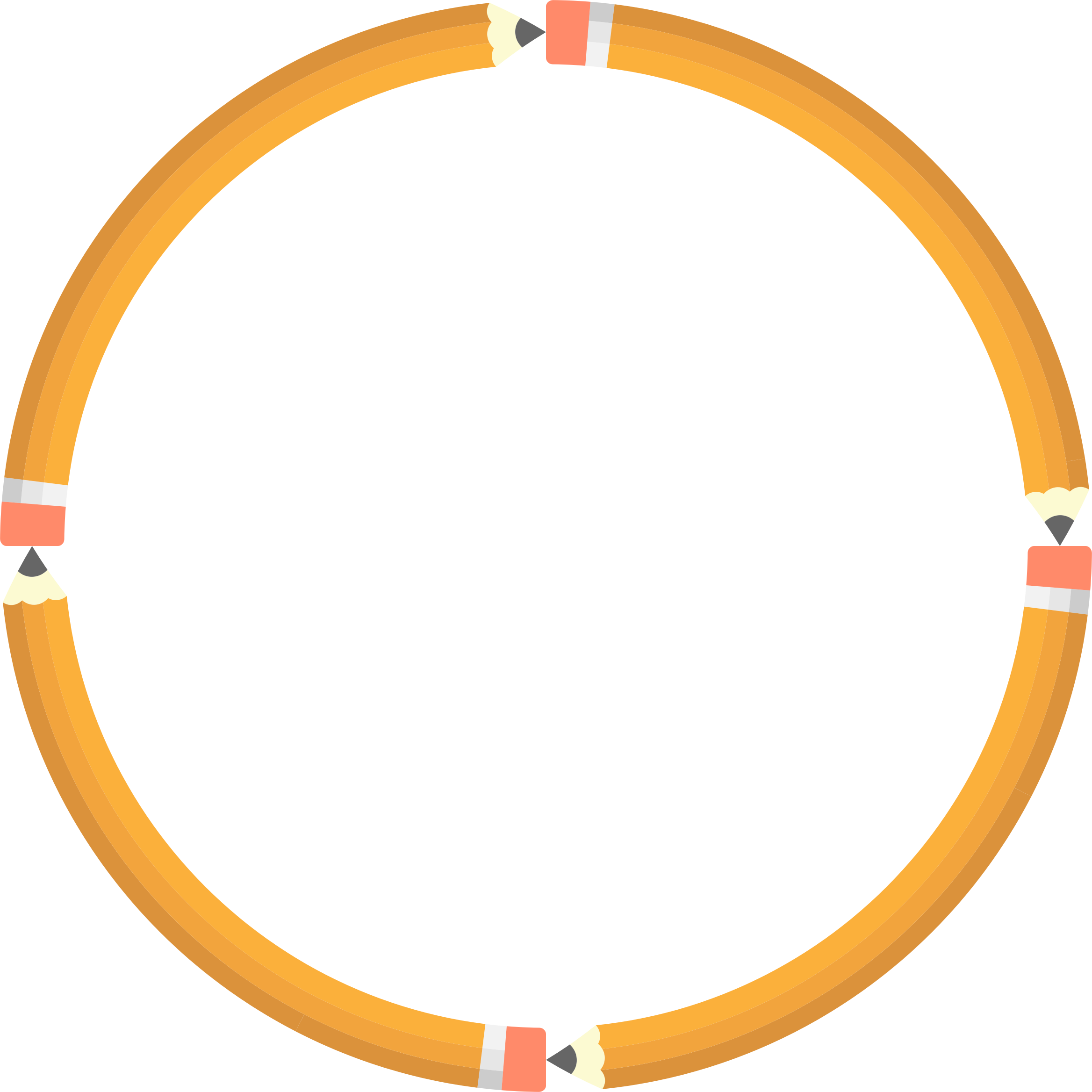 Big Image - Pencil In Circle Png Clipart (2336x2336), Png Download
