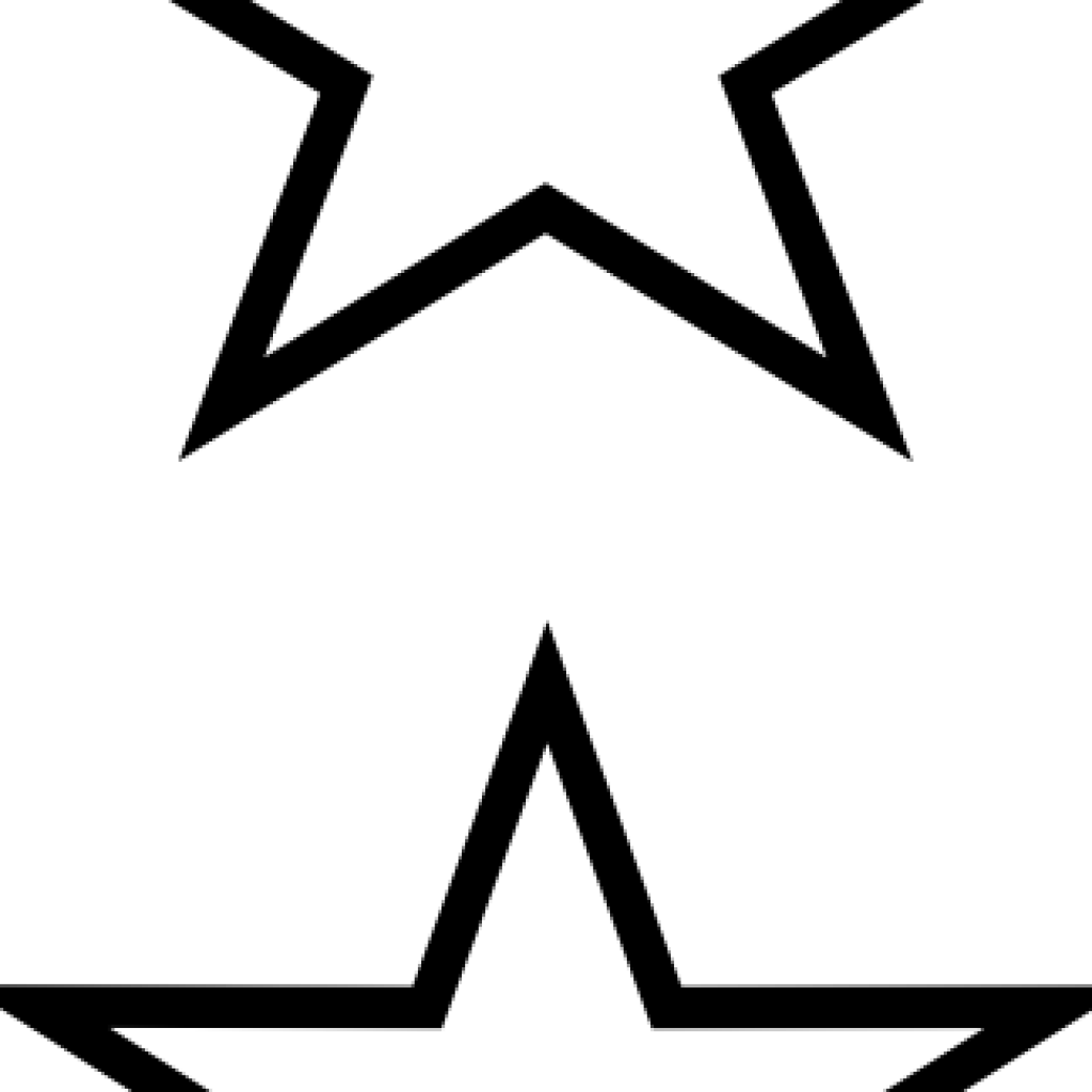 White Star Clipart Stars Clip Art At Clker Vector Online - Star Outline Vector Png Transparent Png (1024x1024), Png Download