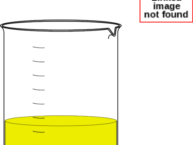 Yellow Clipart Beaker - Line Art - Png Download (640x480), Png Download