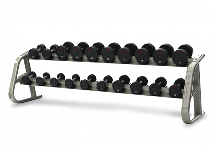 Cleveland Athletic Equipment - Matrix Dumbbell Rack Clipart (728x496), Png Download