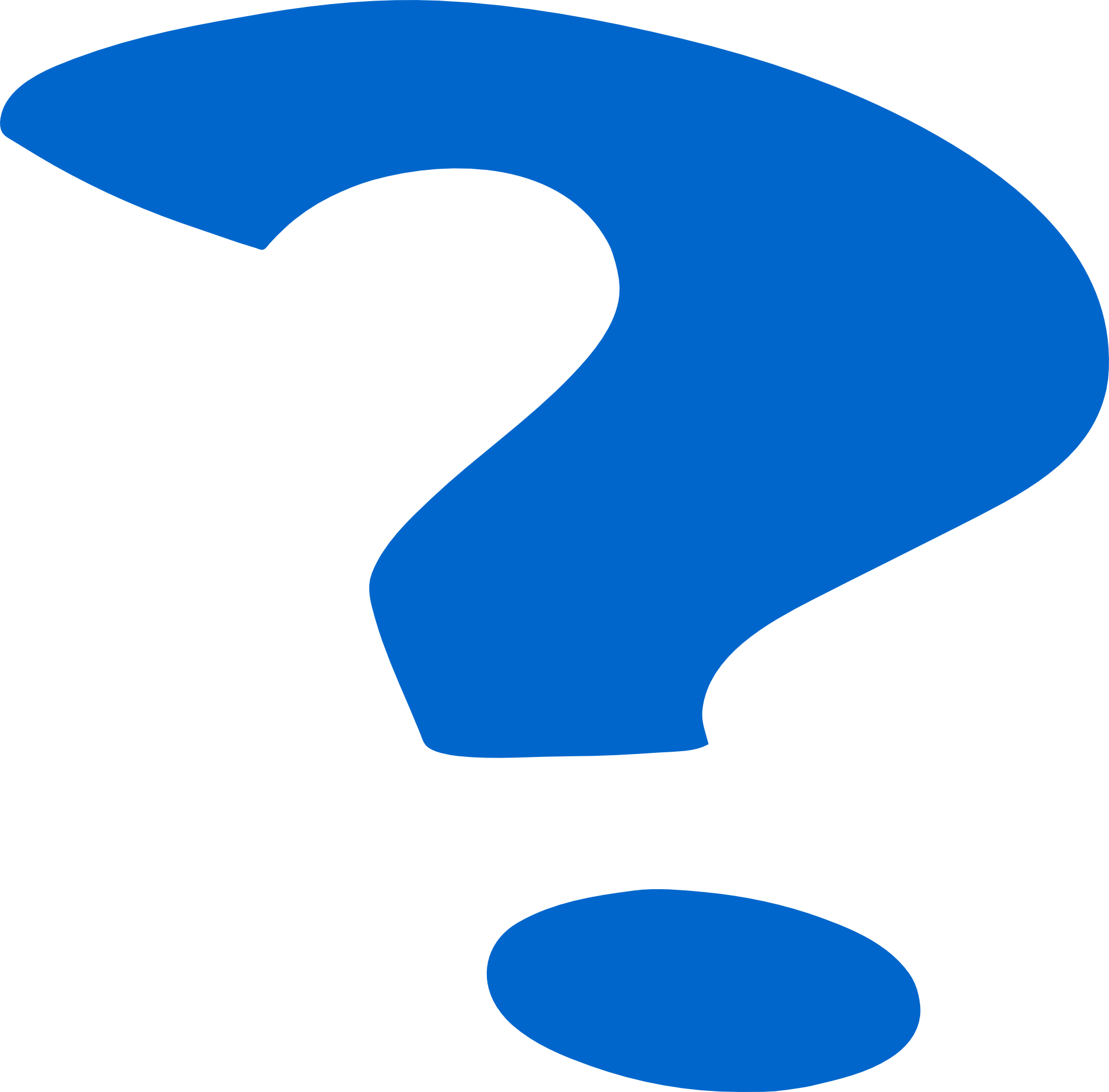 Blue Question Mark Clip Art At Clipart - Question Mark Gif Blue - Png Download (600x590), Png Download