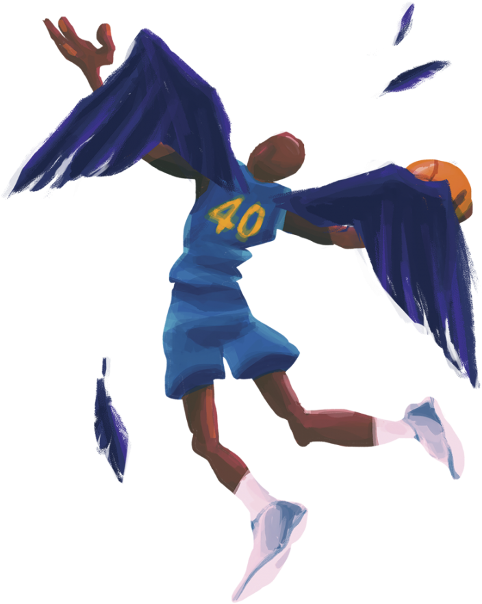 Illustration By Brittany England%2fthe Pioneer - Football Player Clipart (731x900), Png Download