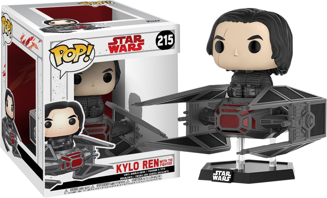 Pop Vinyl Bobble Kylo Ren With Tie Fighter - Star Wars Kylo Ren Tie Fighter Clipart (1064x644), Png Download