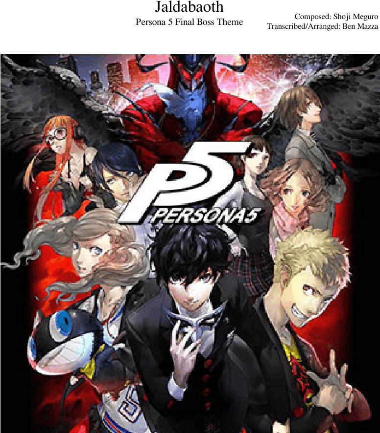Persona 5 Final Boss Theme - Persona 5 Jaldabaoth Clipart (850x1100), Png Download