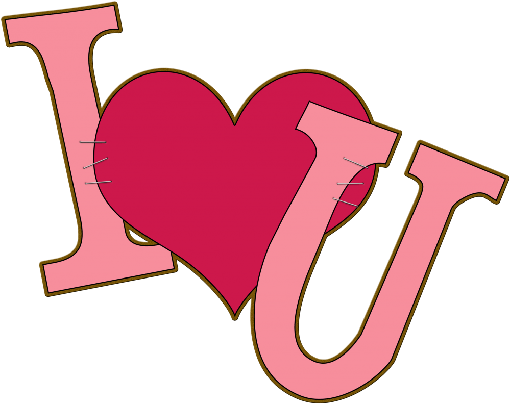 I Love You Mom Png Pic - Love You Word Clipart Transparent Png (1024x810), Png Download