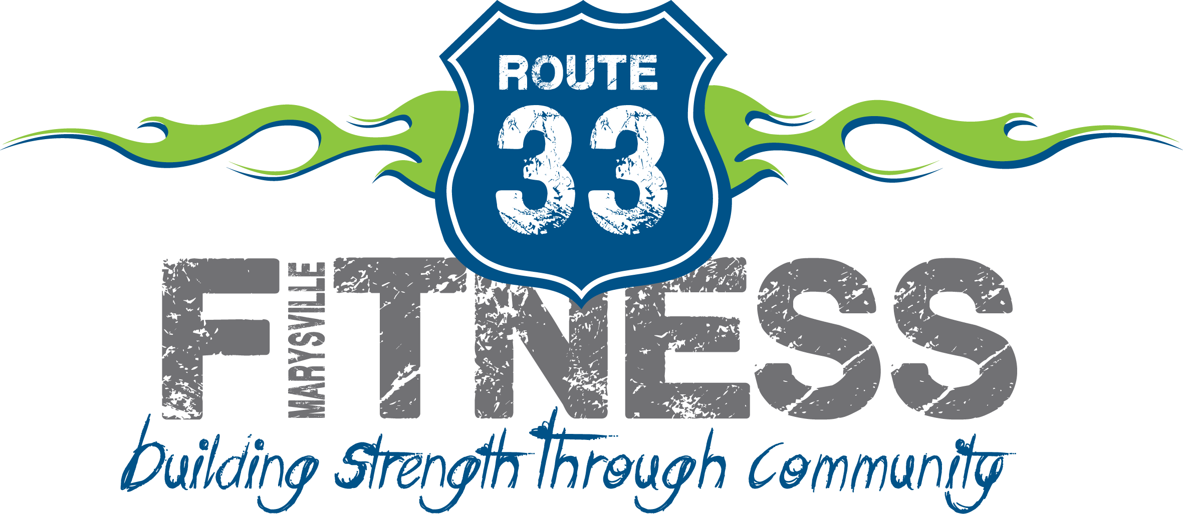 Route 33 Fitness - Route 33 Crossfit Kids Clipart (2361x1027), Png Download
