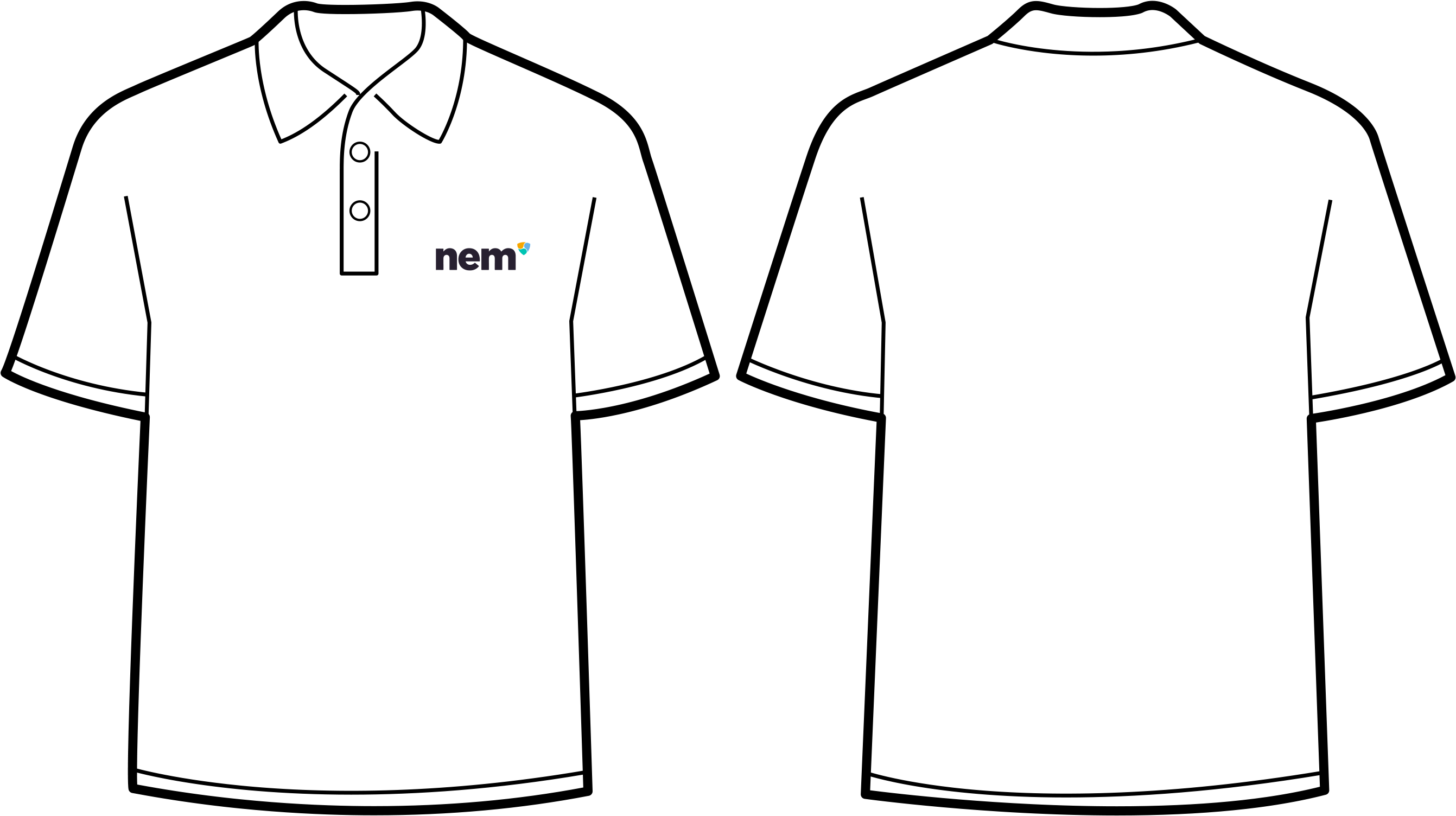 black polo shirt png