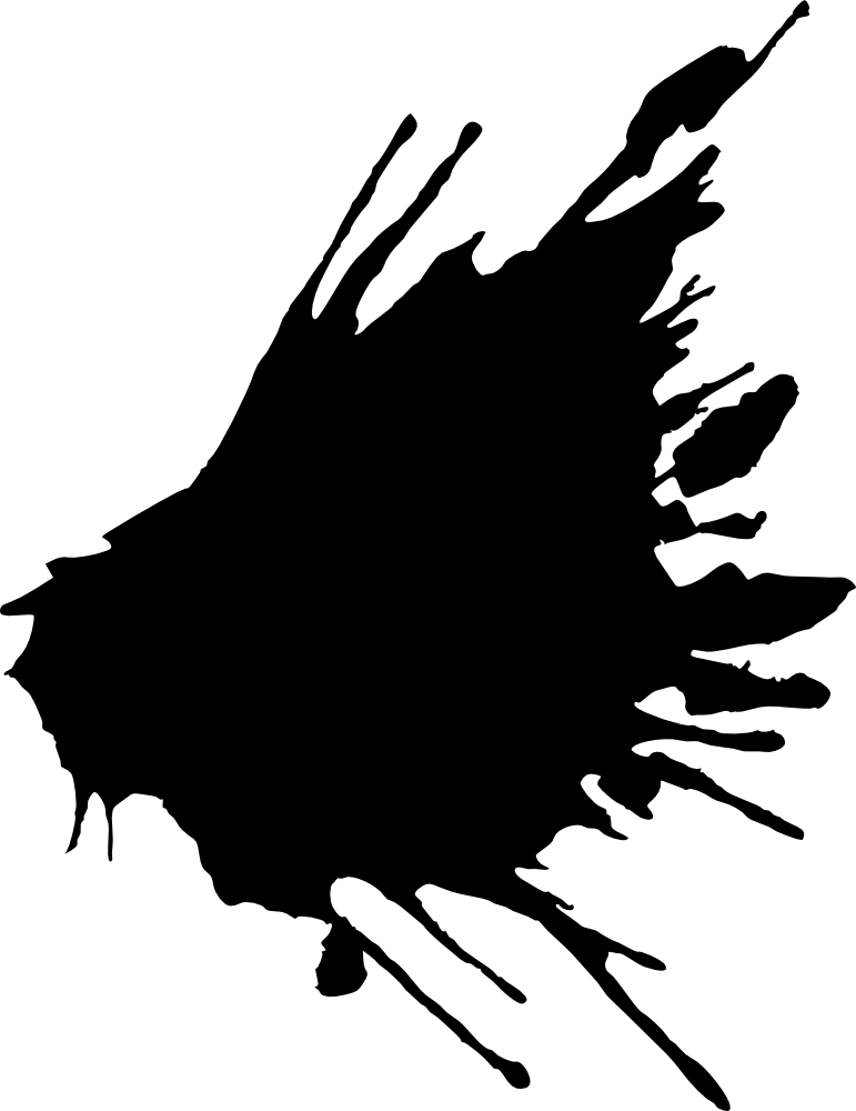 Paint Splat Png - Pintura Blanca Y Negra Clipart (771x1000), Png Download