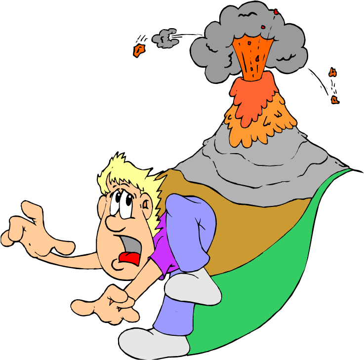 Volcano Clipart Free Picture - Do During Volcanic Eruptions - Png Download (750x744), Png Download