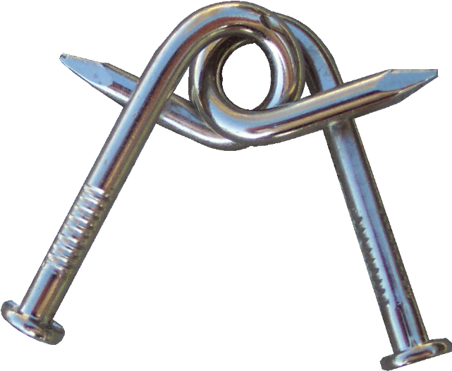 Tangled Nails - Metal Puzzle Clipart (640x640), Png Download