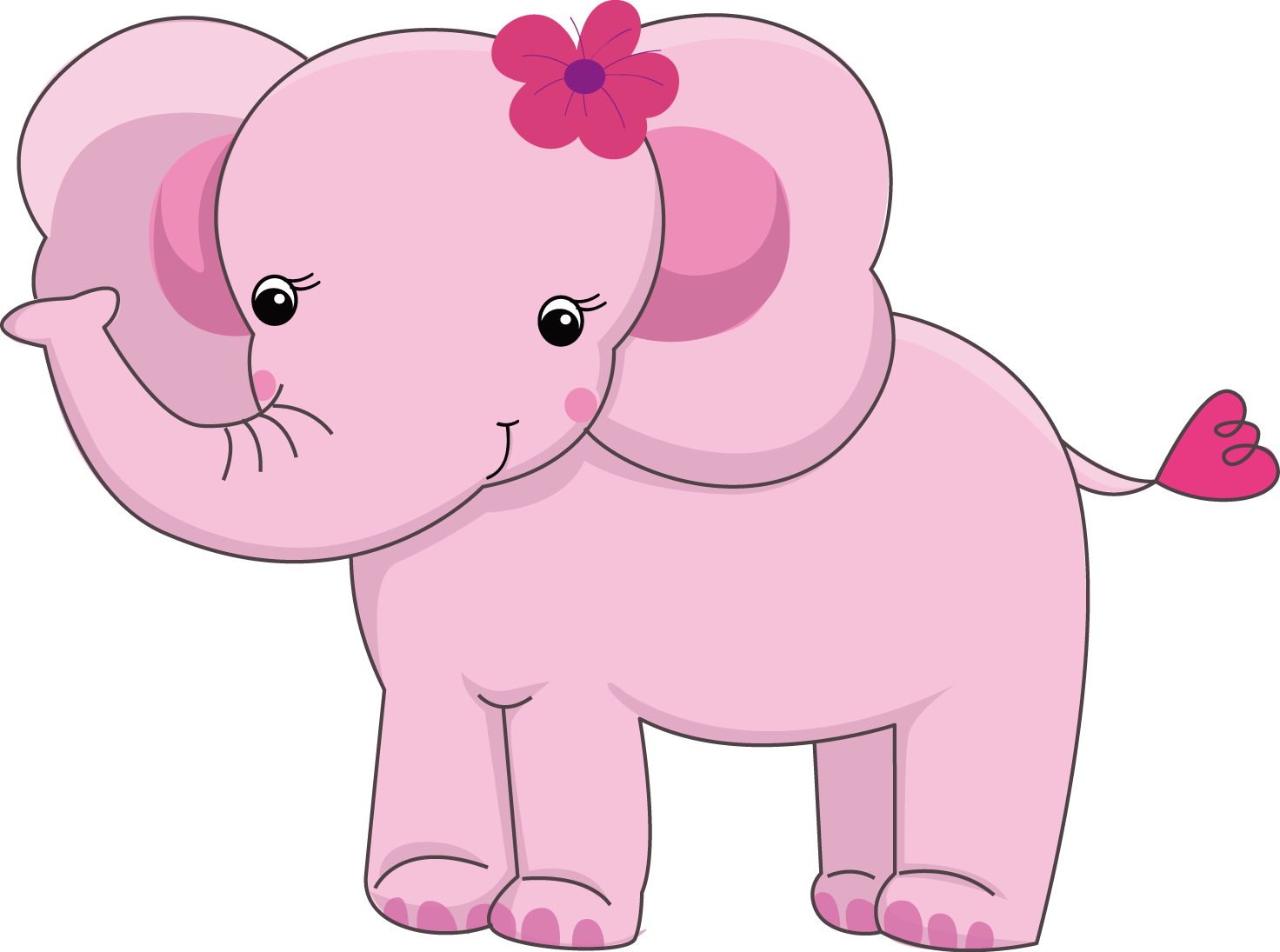 Free Png Download Pink Animals Png Images Background - Pink Safari Animals Png Clipart (850x632), Png Download