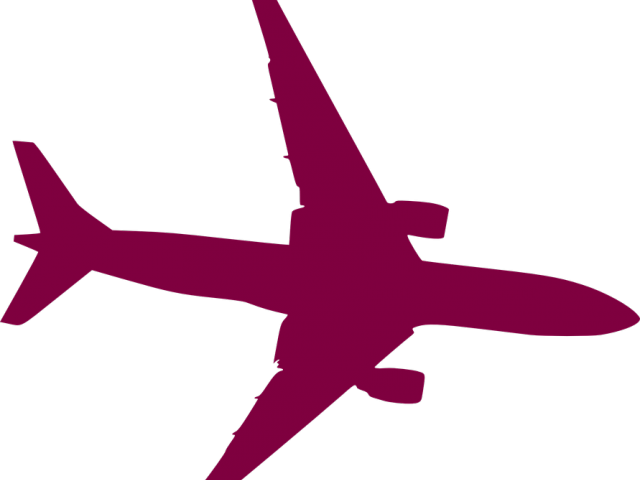 Jet Clipart Commercial Airplane - Airplane Vector Png Transparent Png (640x480), Png Download