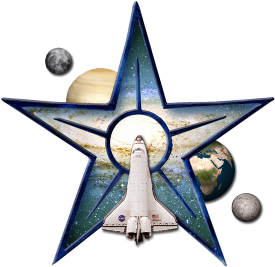 Space Barnstar 1e - Boeing 787 Dreamliner Clipart (598x600), Png Download