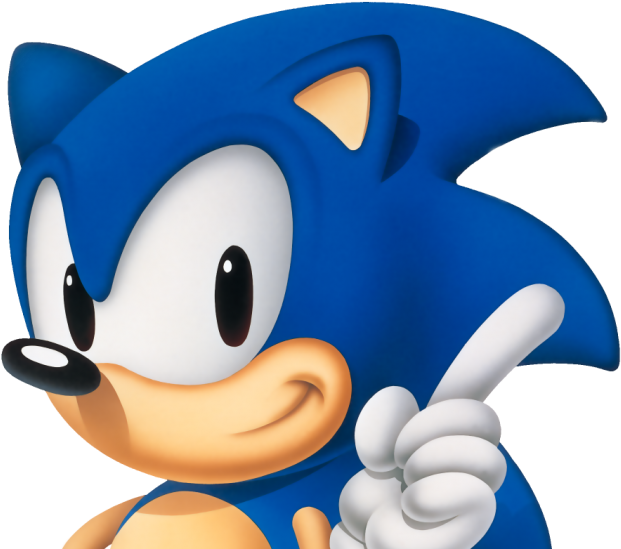 Classic Sonic The Hedgehog - Sonic The Hedgehog Blue Classic Clipart (621x549), Png Download
