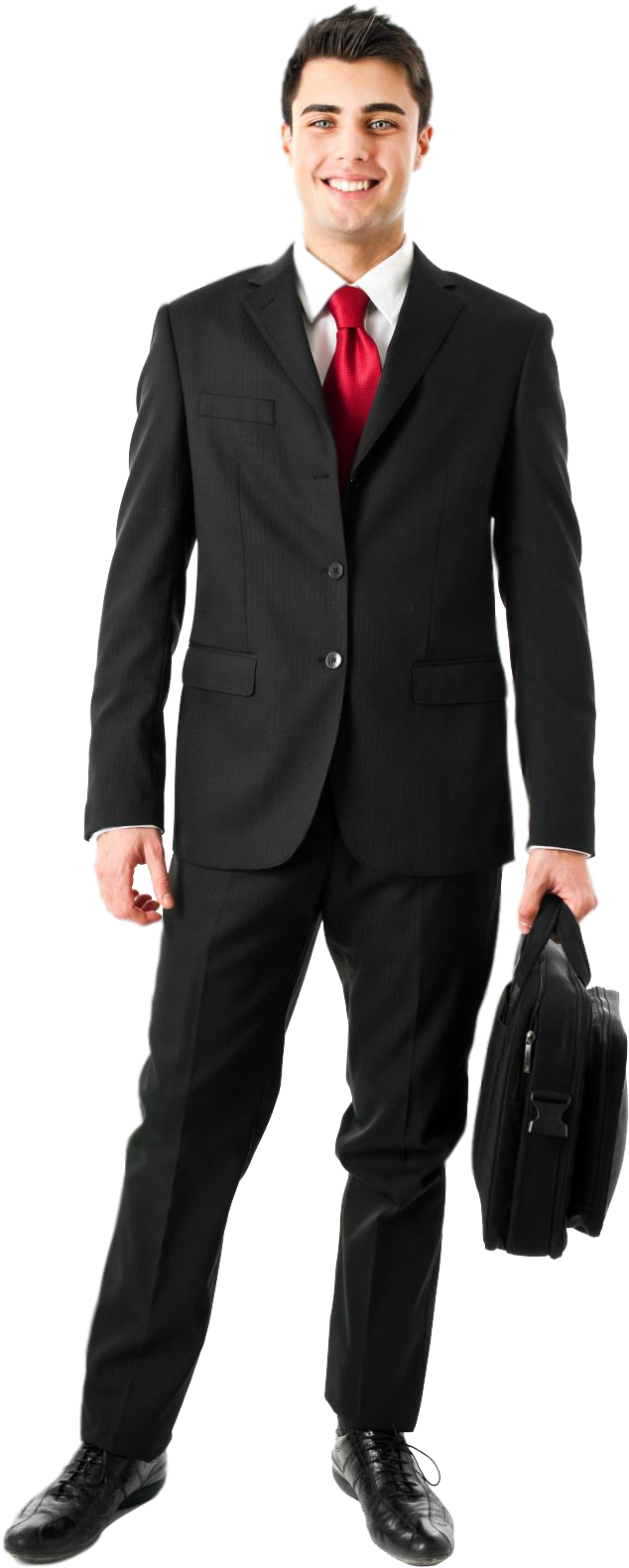 Businessman With Briefcase Png - Business Man Clipart (1000x1723), Png Download