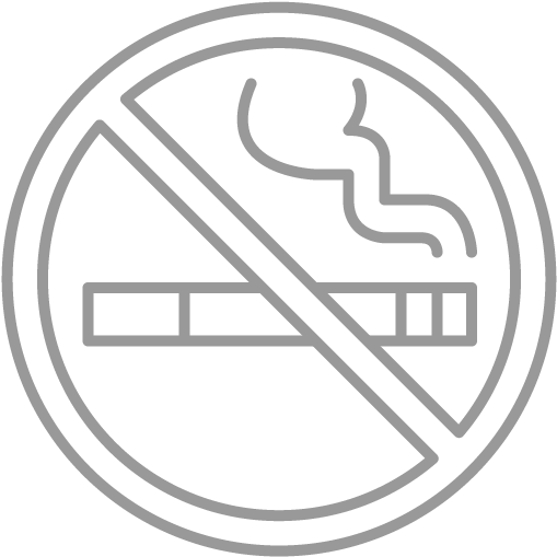 There Is An Option To Smoke On The Terrace Only - No Parking Outline Clipart (568x568), Png Download
