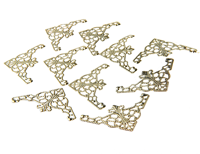 10 Filigree Gold Corners - Motif Clipart (800x800), Png Download