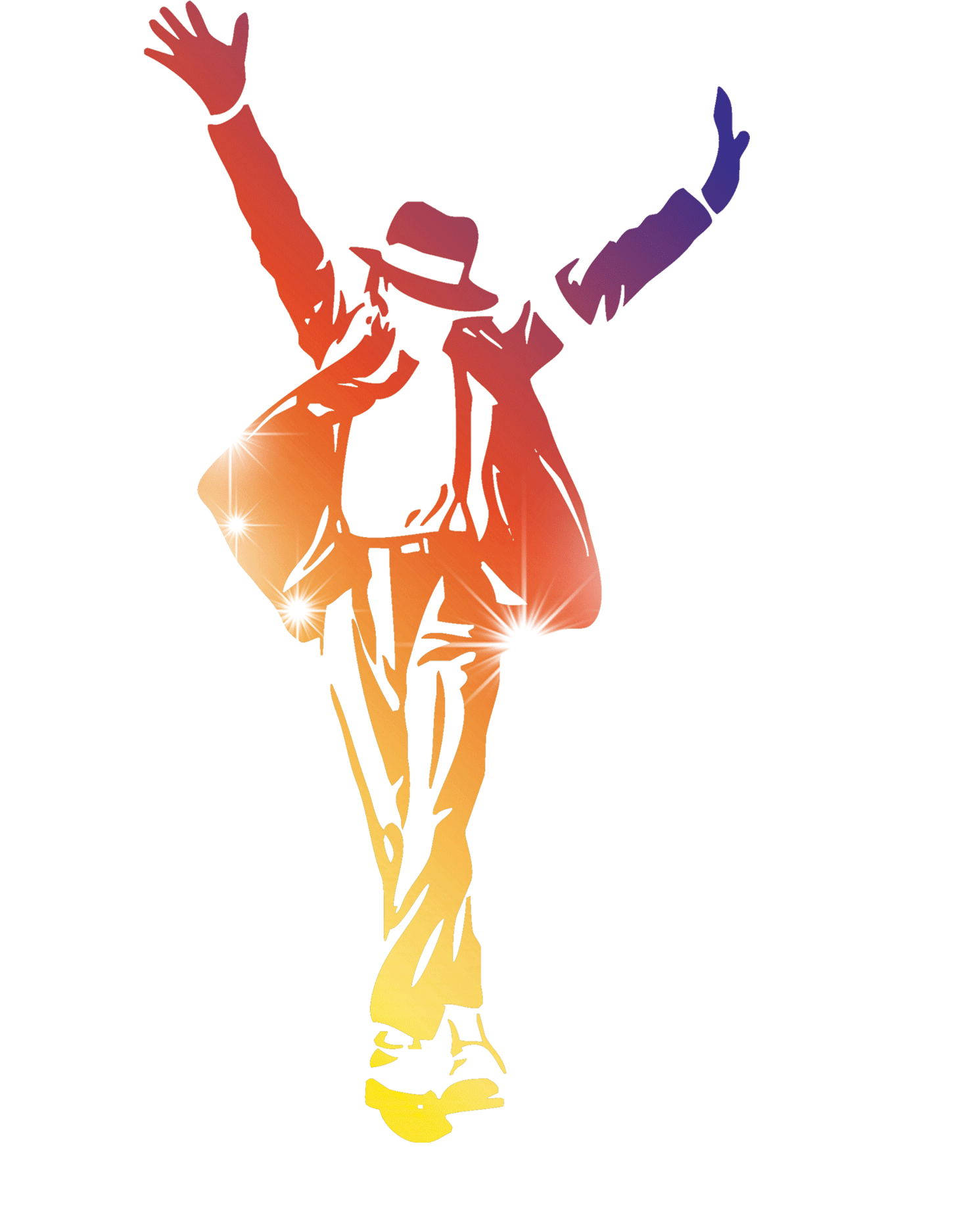 Michael Jackson Clipart Cookie - Michael Jackson Silueta Colores - Png Download (2000x2000), Png Download