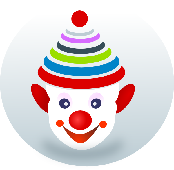 Clown Svg Clip Arts 600 X 588 Px - Png Download (600x588), Png Download