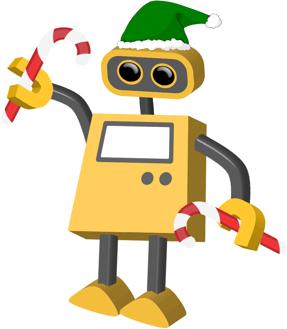 Holiday Elf - Robot Elf Clipart (988x1130), Png Download